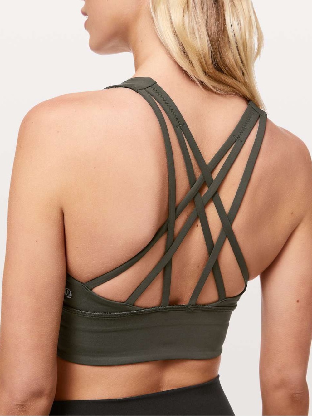 Lululemon Olive Longline Sports Bra